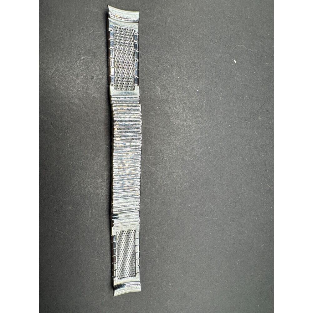 Vintage Scott Hong Kong Watch Band Stainless Steel Expansion Bracelet